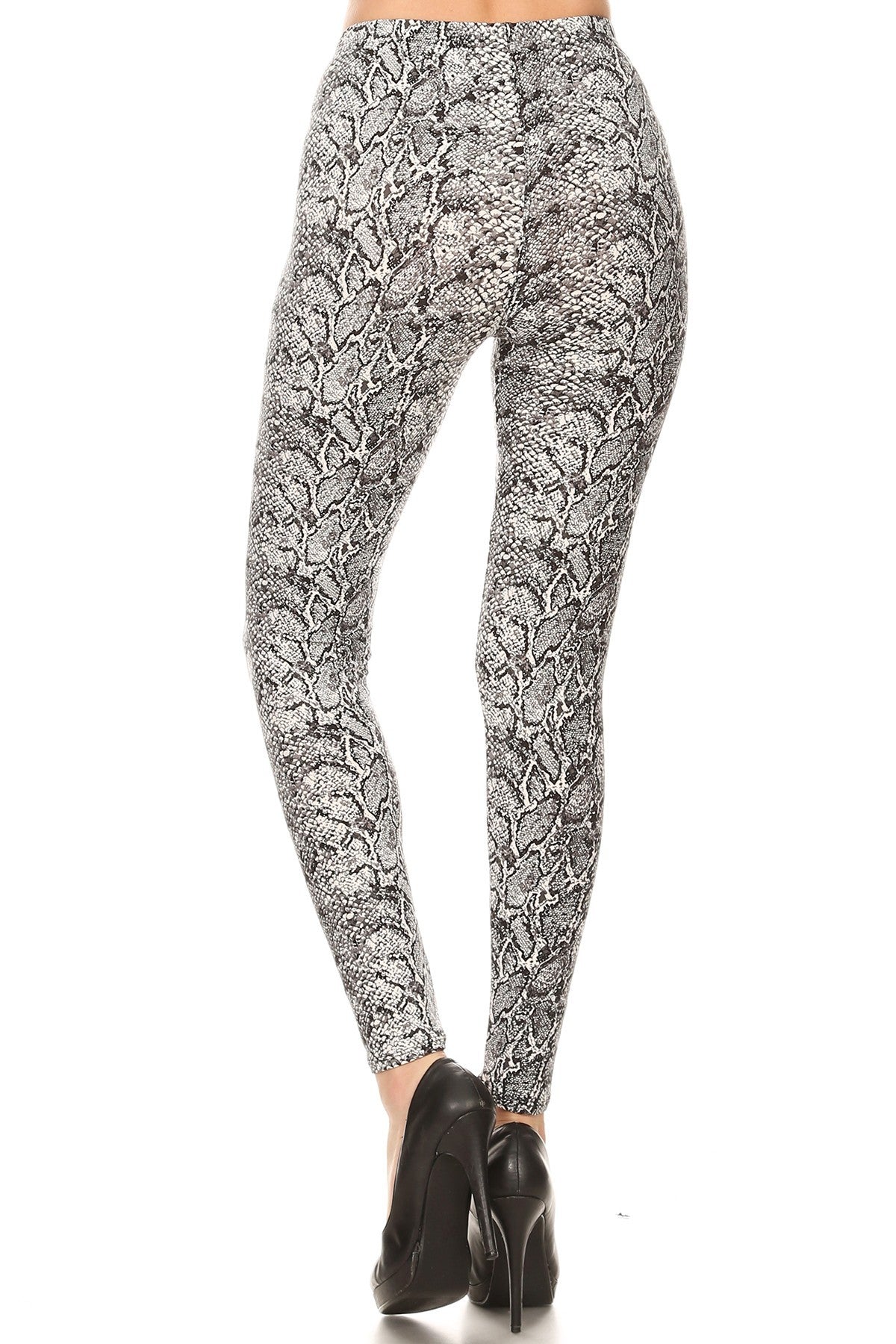 Snakeskin Print Full Length High Waisted Leggings king-general-store-5710.myshopify.com