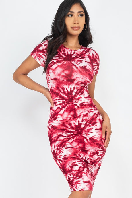 Tie-dye Printed Dress king-general-store-5710.myshopify.com