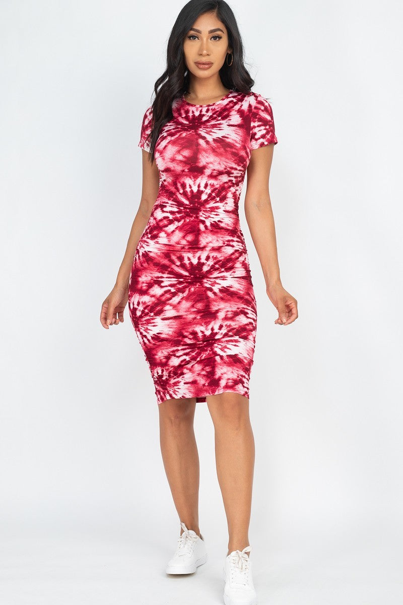 Tie-dye Printed Dress king-general-store-5710.myshopify.com