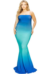 Plus hot summer gradient tube maxi dress king-general-store-5710.myshopify.com