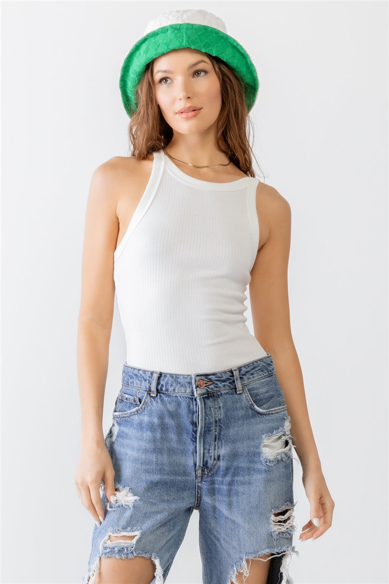 Ribbed V Strap Back Bodysuit king-general-store-5710.myshopify.com