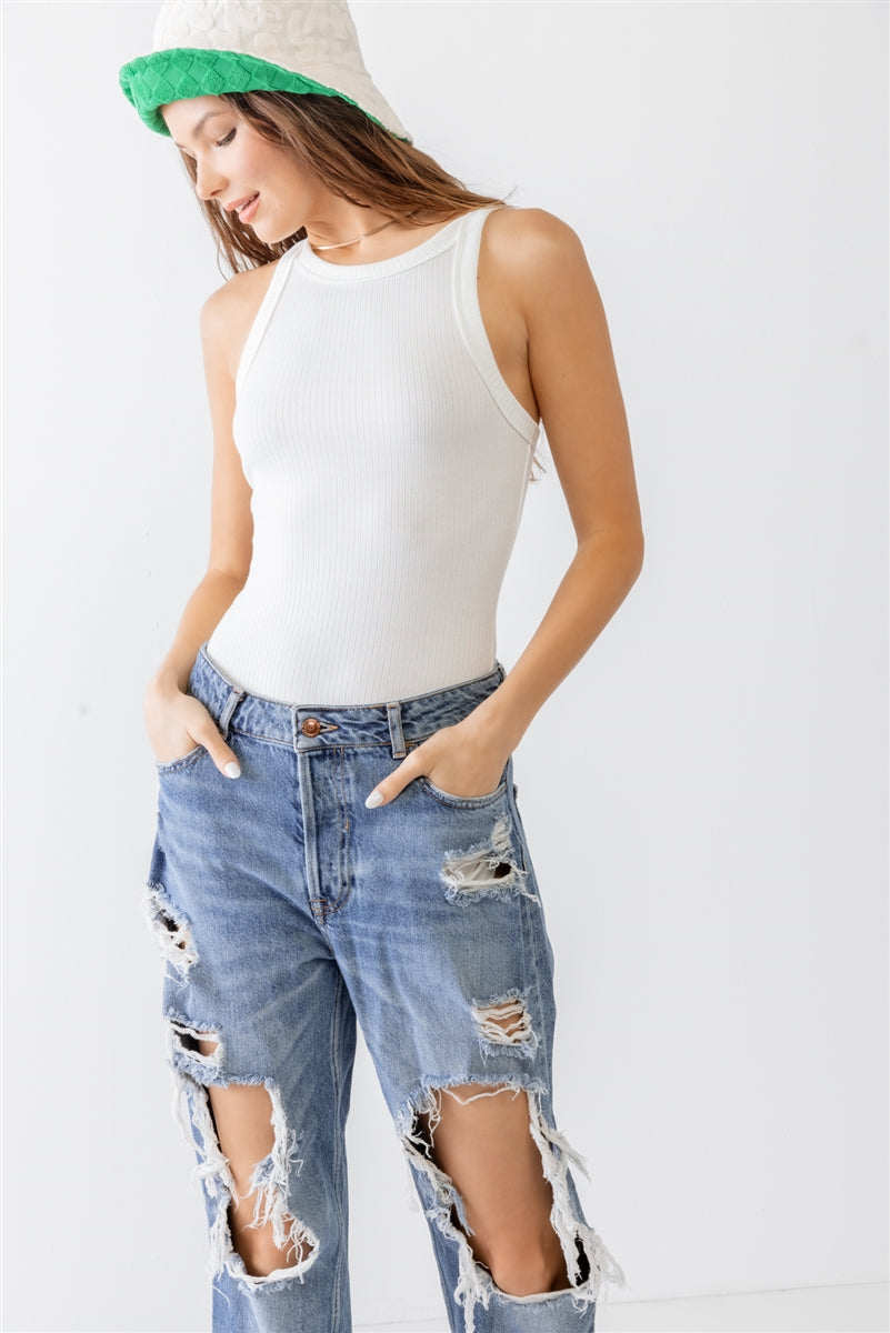 Ribbed V Strap Back Bodysuit king-general-store-5710.myshopify.com