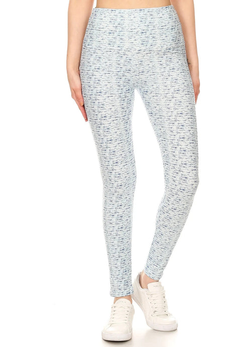 5-inch Long Yoga Style Banded Lined Multi Printed Knit Legging With High Waist king-general-store-5710.myshopify.com