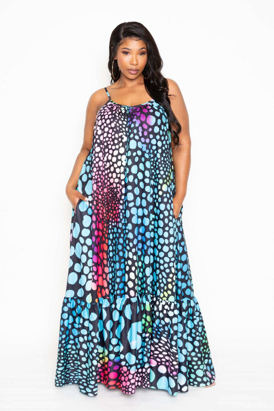 Printed Voluminous Maxi Dress king-general-store-5710.myshopify.com