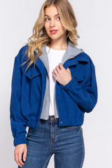 Long Slv Hoodie Corduroy Jacket king-general-store-5710.myshopify.com