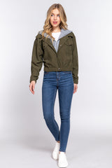 Long Slv Hoodie Corduroy Jacket king-general-store-5710.myshopify.com