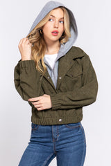 Long Slv Hoodie Corduroy Jacket king-general-store-5710.myshopify.com