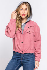 Long Slv Hoodie Corduroy Jacket king-general-store-5710.myshopify.com