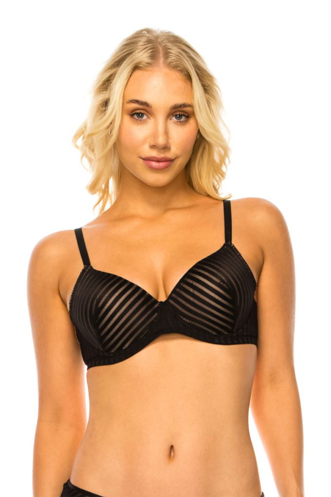 Stripe Lace Bra king-general-store-5710.myshopify.com