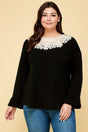 Plus Size Solid Long Sleeve Top king-general-store-5710.myshopify.com