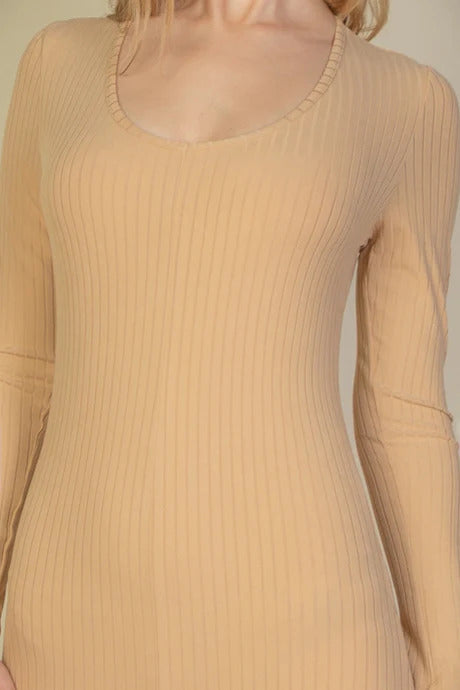 Ribbed Scoop Neck Long Sleeve Jumpsuit king-general-store-5710.myshopify.com