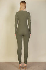 Ribbed Scoop Neck Long Sleeve Jumpsuit king-general-store-5710.myshopify.com