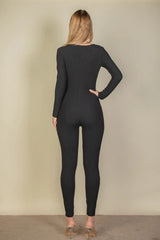 Ribbed Scoop Neck Long Sleeve Jumpsuit king-general-store-5710.myshopify.com