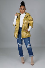 Yellow Non-stretch Bomber Jacket king-general-store-5710.myshopify.com