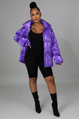 Purple Non-stretch Bomber Jacket king-general-store-5710.myshopify.com