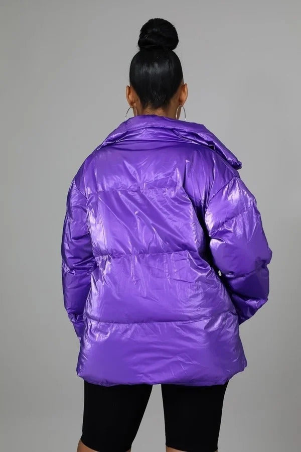 Purple Non-stretch Bomber Jacket king-general-store-5710.myshopify.com