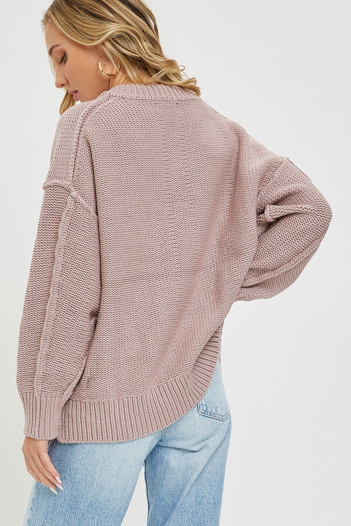 V Neck Oversized Sweater king-general-store-5710.myshopify.com