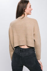 Wool Blend Cropped Sweater Top king-general-store-5710.myshopify.com