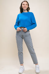 Wool Blend Cropped Sweater Top king-general-store-5710.myshopify.com