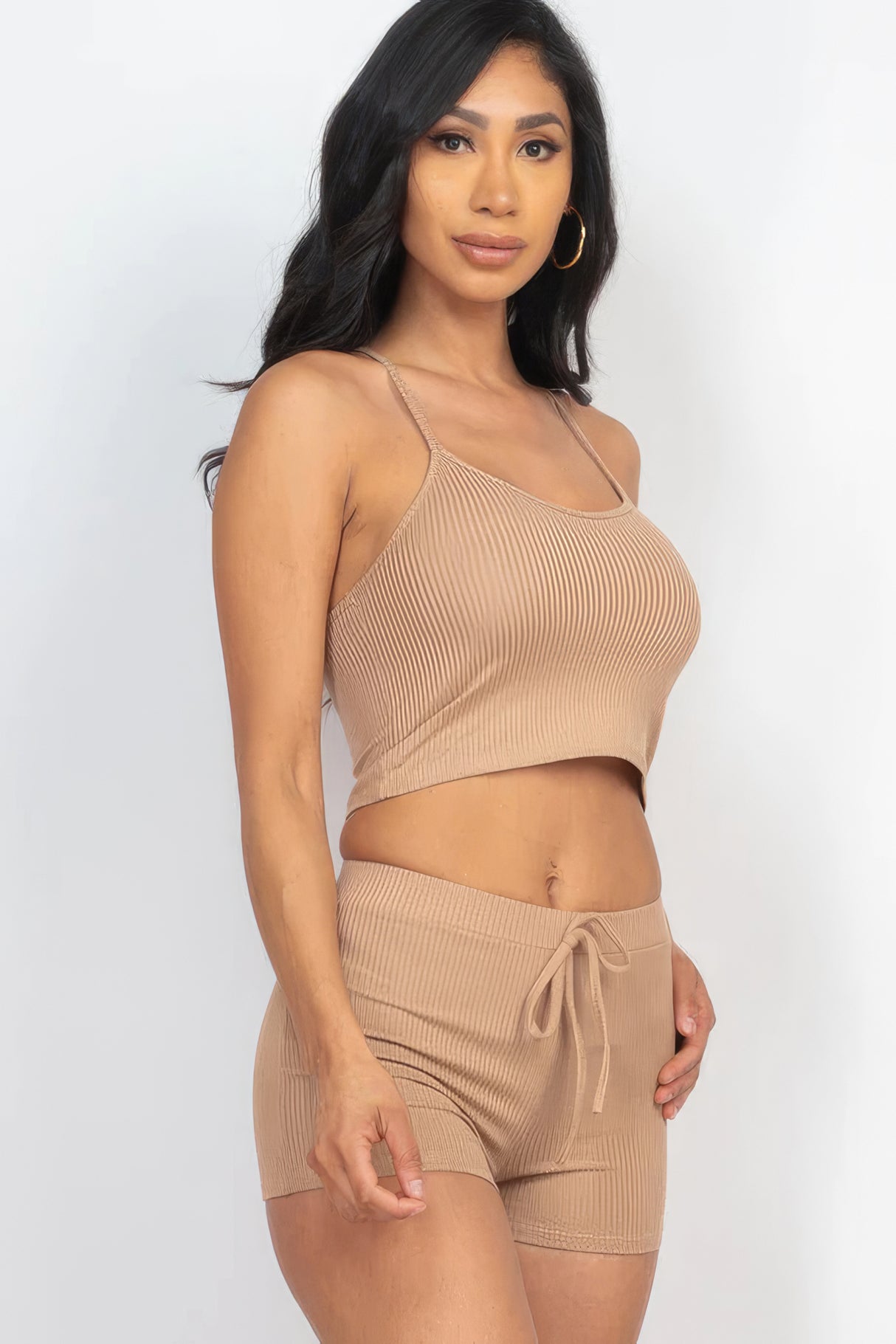 Ribbed Crop Cami Top & Shorts Set king-general-store-5710.myshopify.com