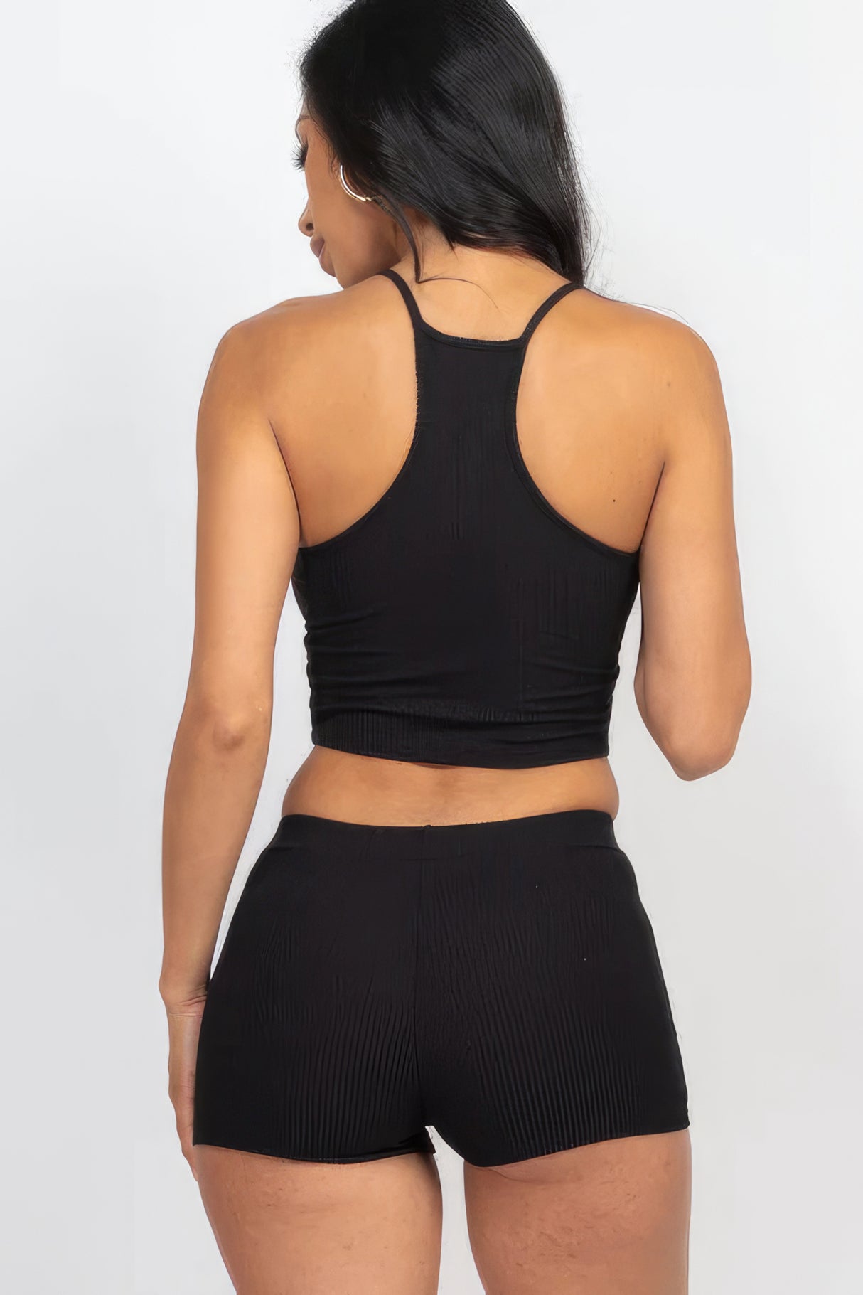 Ribbed Crop Cami Top & Shorts Set king-general-store-5710.myshopify.com