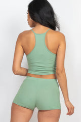 Ribbed Crop Cami Top & Shorts Set king-general-store-5710.myshopify.com