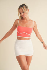 Bold Red Hue Sculpting Bra Tank