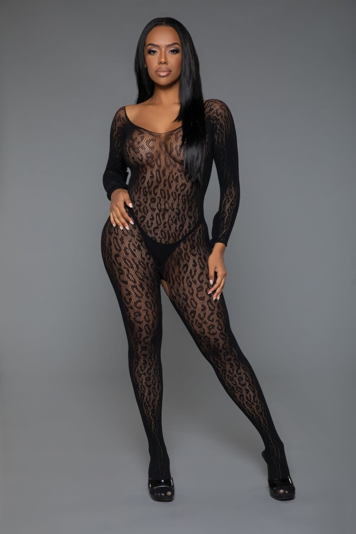 Animal Instinct Bodystocking in Black