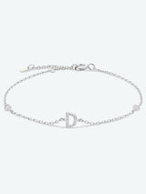 A To F Zircon 925 Sterling Silver Bracelet - Kings Crown Jewel Boutique