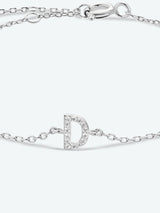 A To F Zircon 925 Sterling Silver Bracelet - Kings Crown Jewel Boutique