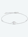A To F Zircon 925 Sterling Silver Bracelet - Kings Crown Jewel Boutique