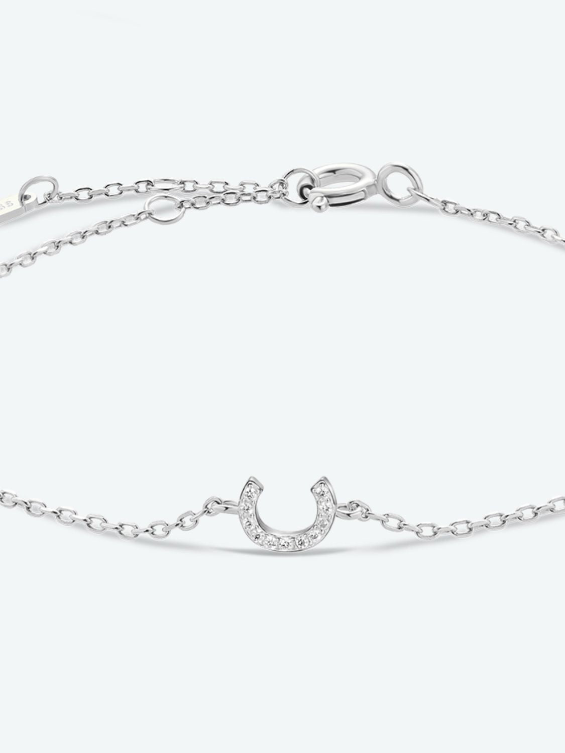 A To F Zircon 925 Sterling Silver Bracelet - Kings Crown Jewel Boutique