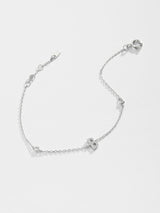 A To F Zircon 925 Sterling Silver Bracelet - Kings Crown Jewel Boutique