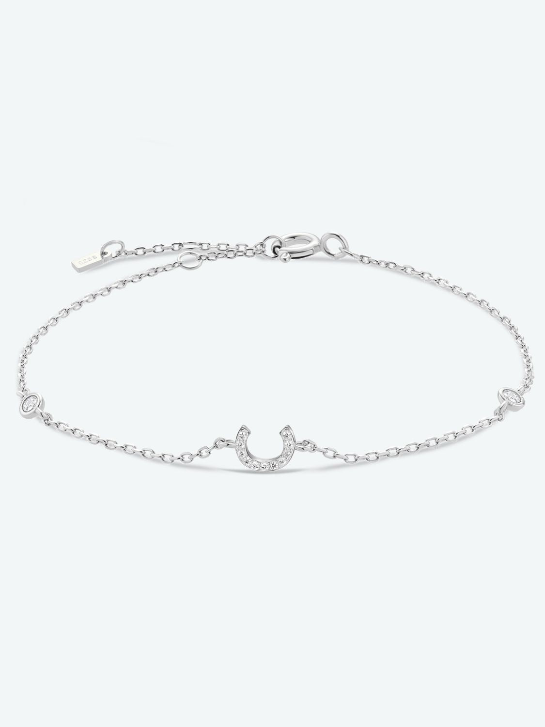 A To F Zircon 925 Sterling Silver Bracelet - Kings Crown Jewel Boutique