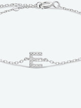 A To F Zircon 925 Sterling Silver Bracelet - Kings Crown Jewel Boutique