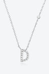 A To F Zircon 925 Sterling Silver Necklace - Kings Crown Jewel Boutique