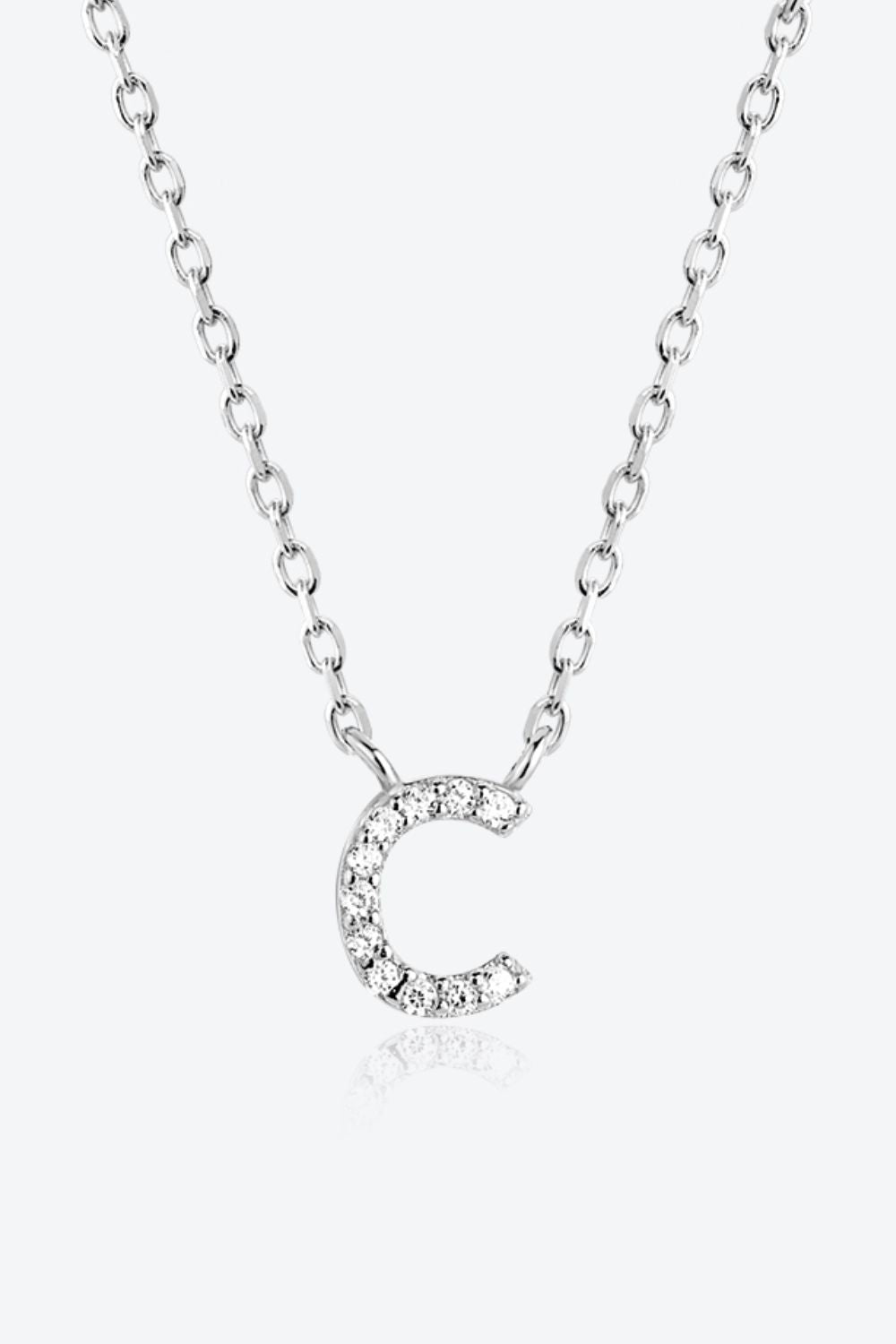 A To F Zircon 925 Sterling Silver Necklace - Kings Crown Jewel Boutique