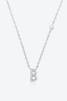 A To F Zircon 925 Sterling Silver Necklace - Kings Crown Jewel Boutique