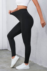 Crisscross Detail Wide Waistband Leggings king-general-store-5710.myshopify.com