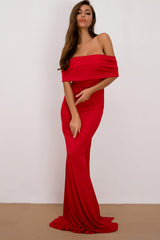 Off-Shoulder Floor Length Dress king-general-store-5710.myshopify.com