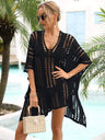 Side Slit Dolman Sleeve Cover-Up king-general-store-5710.myshopify.com