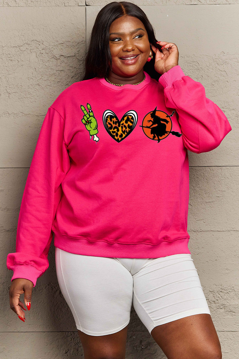 Simply Love Full Size Drop Shoulder Graphic Sweatshirt king-general-store-5710.myshopify.com