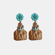 Turquoise Cactus Dangle Earrings king-general-store-5710.myshopify.com