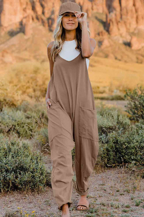 Double Take  V-Neck Sleeveless Jumpsuit with Pocket king-general-store-5710.myshopify.com