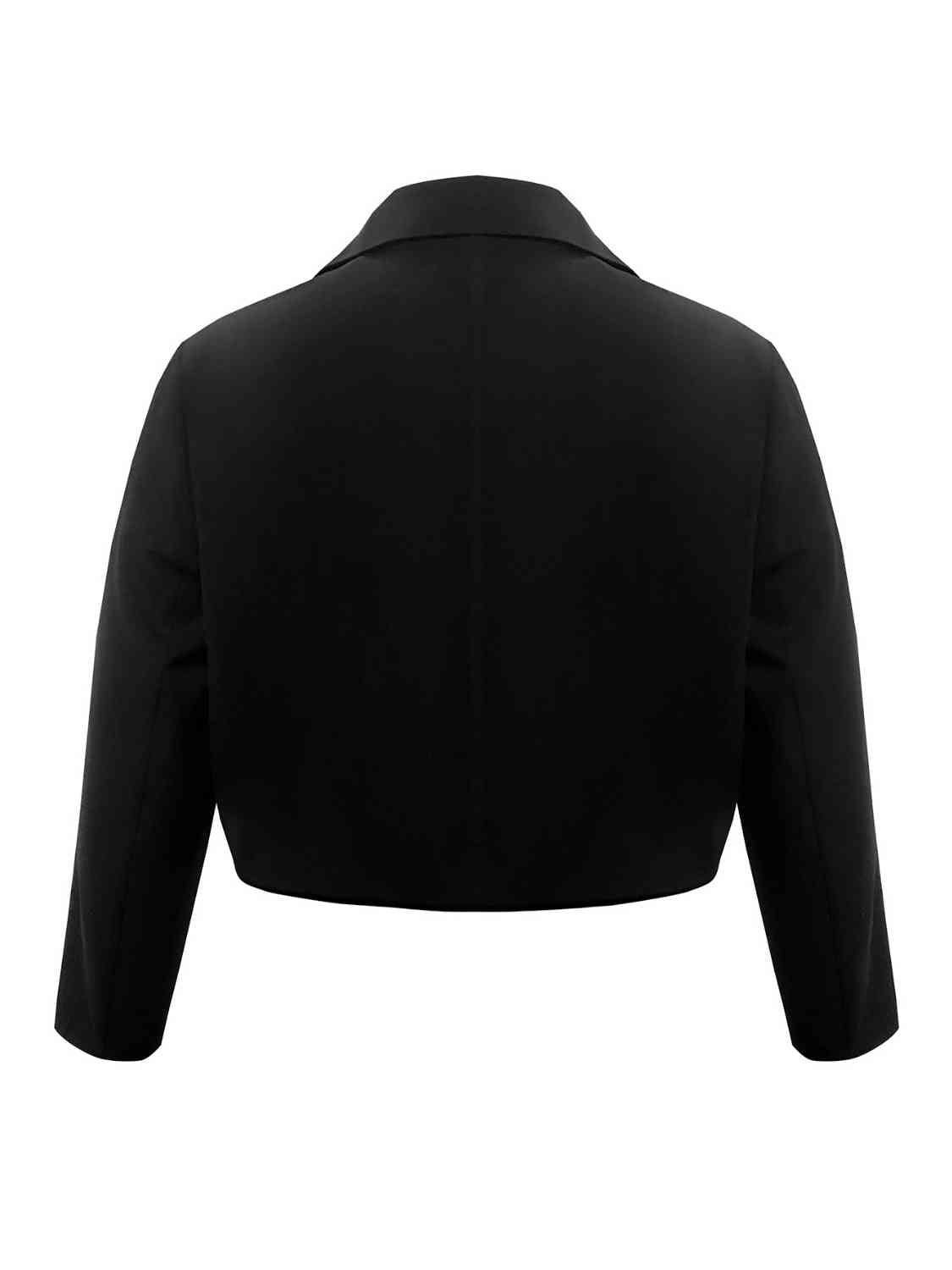 Plus Size Buttoned Lapel Collar Long Sleeve Blazer king-general-store-5710.myshopify.com