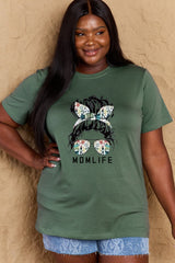 Simply Love Full Size MOM LIFE Graphic Cotton T-Shirt king-general-store-5710.myshopify.com