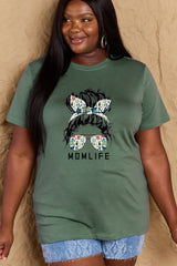 Simply Love Full Size MOM LIFE Graphic Cotton T-Shirt king-general-store-5710.myshopify.com