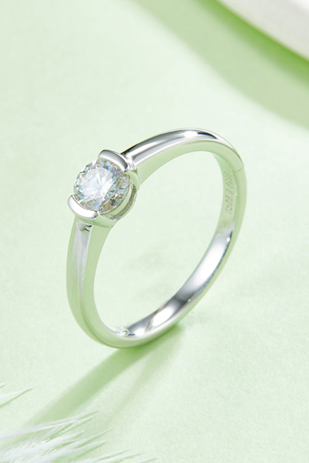 Moissanite 925 Sterling Silver Solitaire Ring king-general-store-5710.myshopify.com