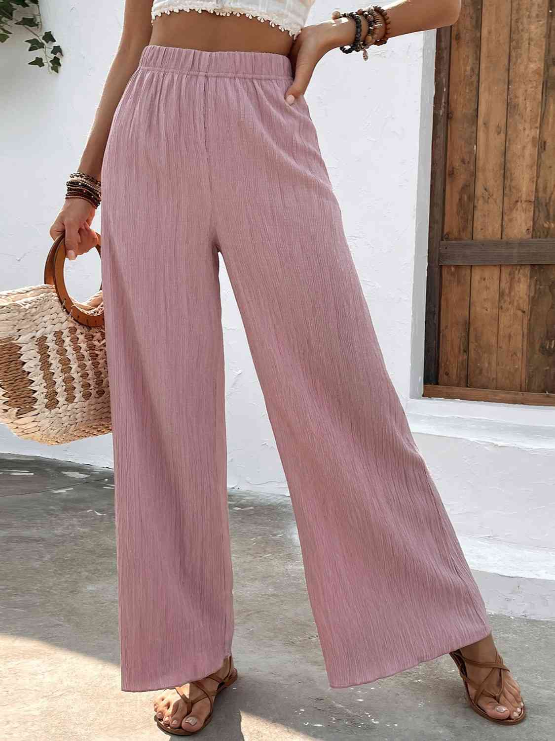 Full Size High Waist Wide Leg Pants king-general-store-5710.myshopify.com