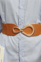 Ribbed Alloy Buckle Elastic Belt king-general-store-5710.myshopify.com